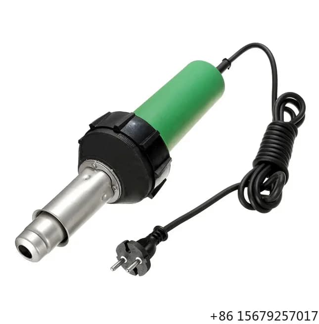 1600W Handheld Plastic Welder Hot Air Gun Hand Tool Vinyl Welding Heat Gun Kit