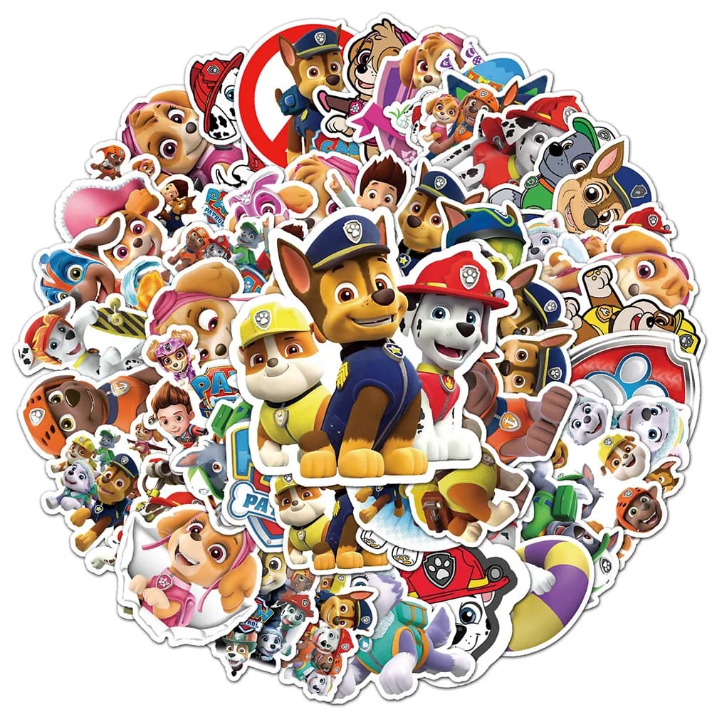 10/30/50pcs Divertente Animazione PAW Patrol Adesivi Cute Anime Dog Cartoon Decalcomanie Notebook Telefono Chitarra Laptop Kawaii Adesivo Decor