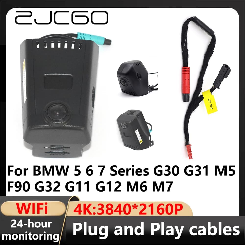 ZJCGO 4K Wifi 24H 3840*2160 Auto DVR Dash Cam VCR for BMW 5 6 7 Series G30 G31 M5 F90 G32 G11 G12 M6 M7