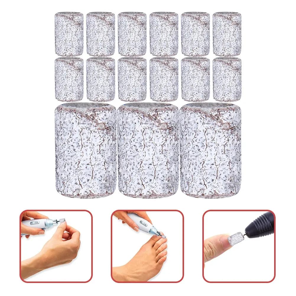 Set di 200 Bande Abrasive per Unghie, Grana Fine, per Trapano per Unghie, Lucidatura, Modellatura, Levigatura e Rimozione Smalto Gel