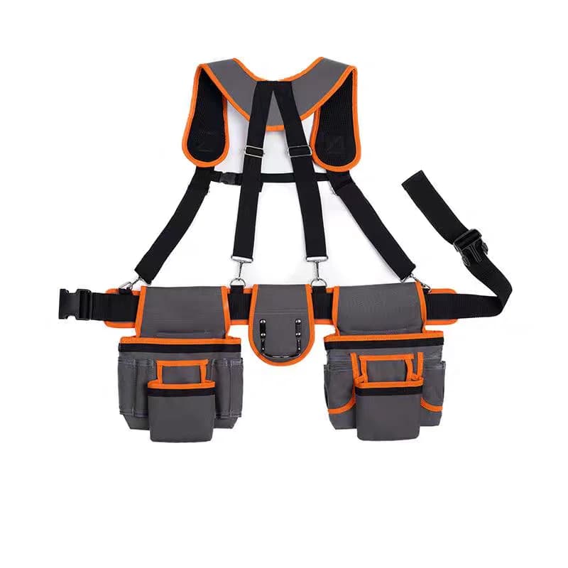 Sling-Style Tool Bag with Belt, Multifunctional Multi-Pocket Portable Tool Storage Bag