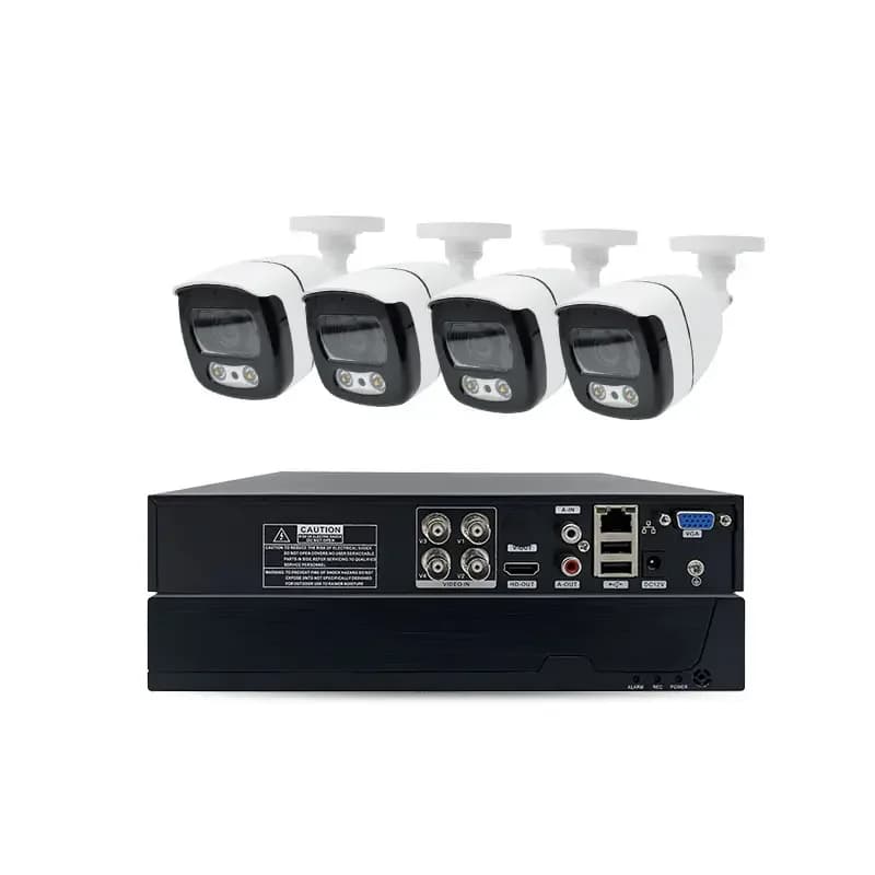 5MP Outdoor Dome AHD DVR 4 Channel IP Home Analog CCTV Camera Set Kit Surveil System Security Camera System