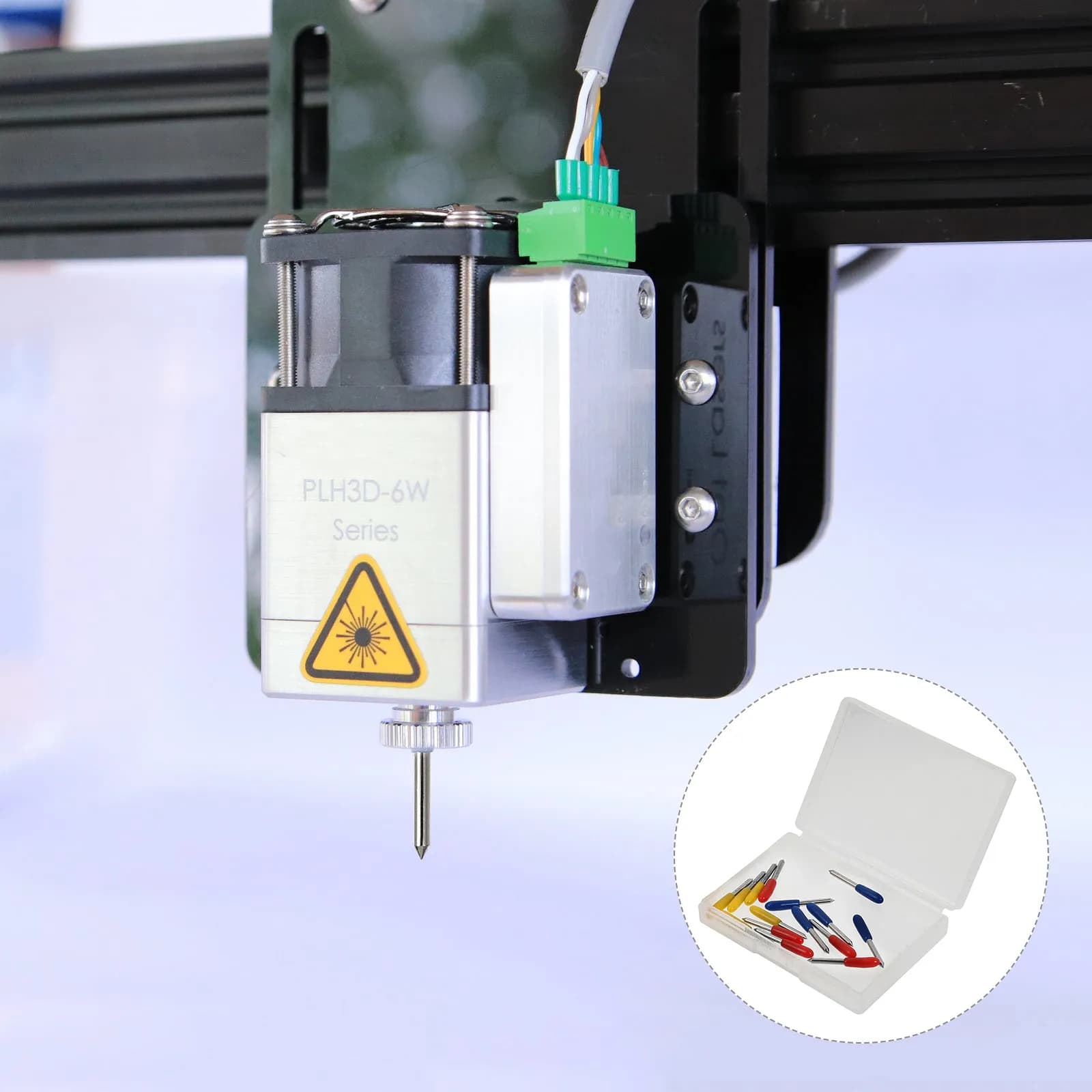 Set di 15 Lame di Ricambio per Plotter da Taglio, Angoli 30 45 60 Gradi, per Vinile e Tessuti, Lame Affilate per Incisione e Lettering
