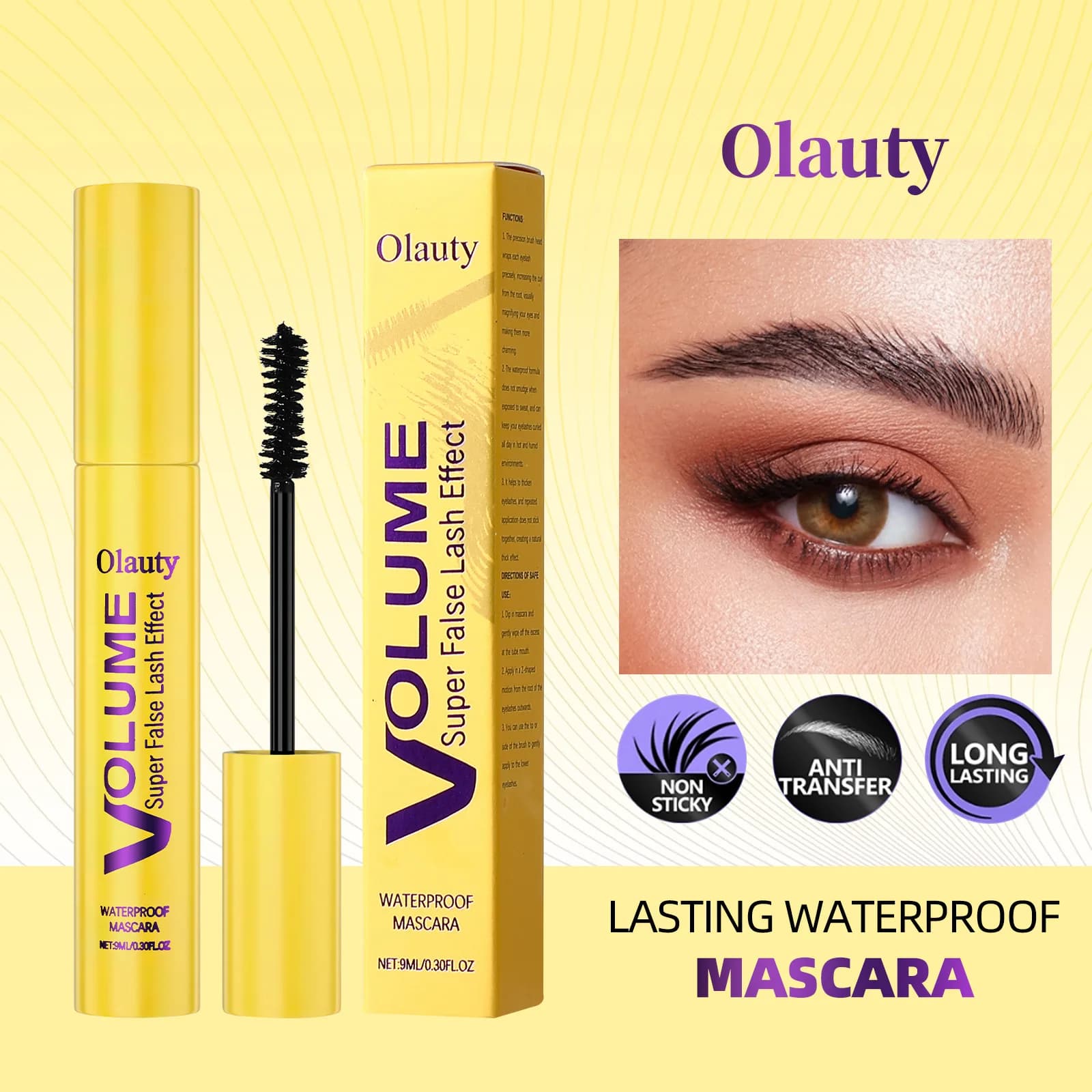 9ml Ultimate 5D Quilt often Stay Mascara waterproof volumizing formula with super fake eyelash effect long lasting