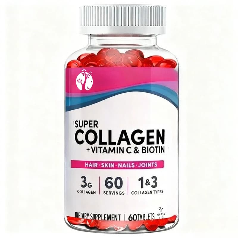 Super proteine al collagene, contenenti supporti di vitamina C e biotina, pelle, capelli e unghie, contenenti antiossidanti