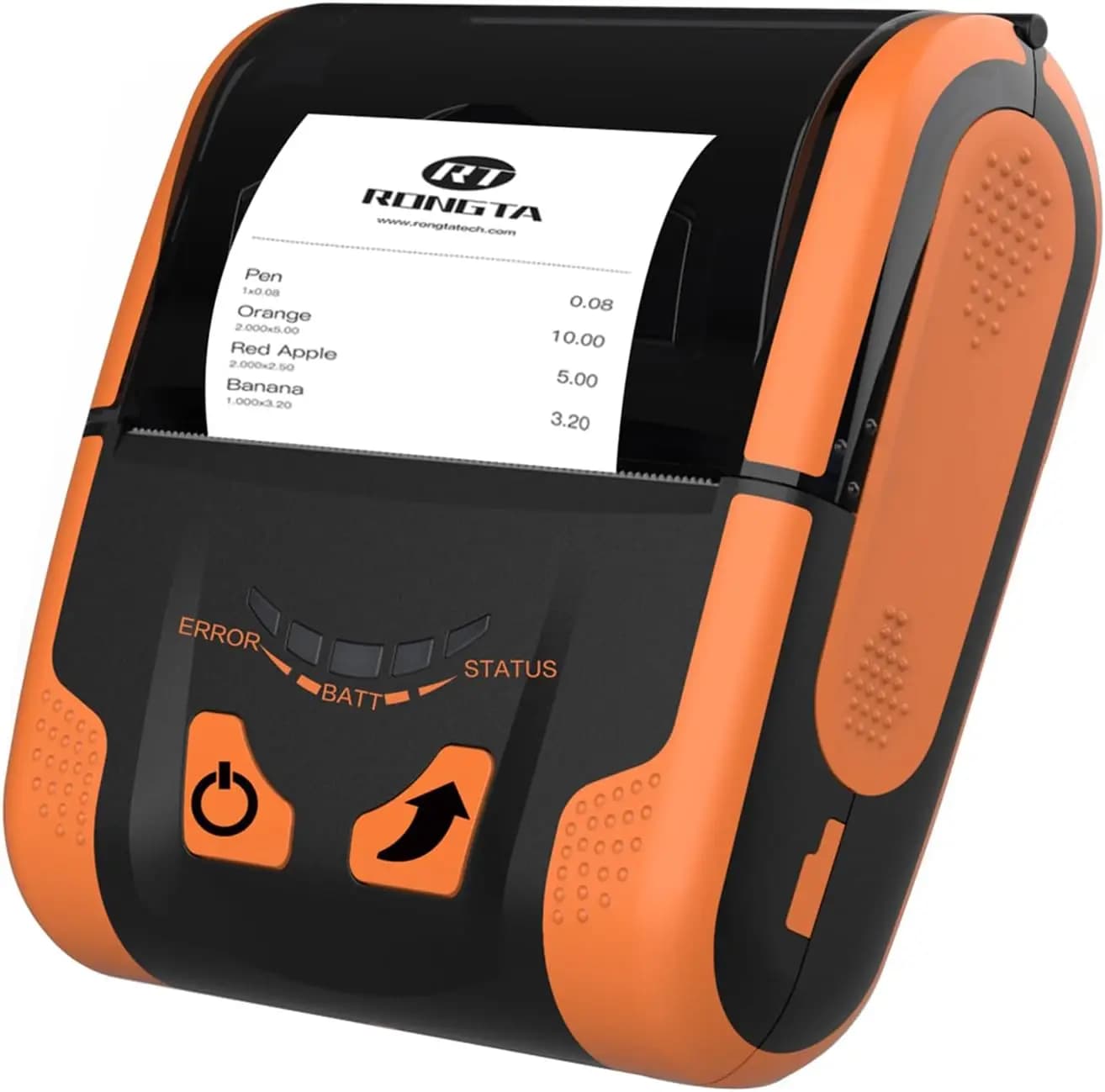 Portable 80 mm, USB and Bluetooth thermal POS printer, compatible with Android phones, tablets, computers (RPP300)