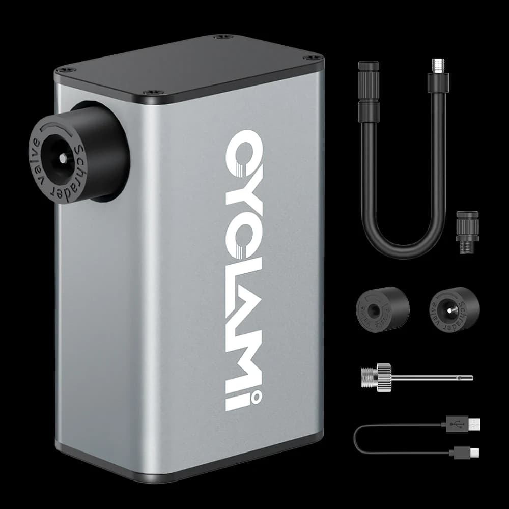 CYCLAMI A3 Mini Electric Air Pump Portable Bicycle Cordless FV AV Inflator Presta Schrader Valve Outdoor Road MTB Bike Aluminum