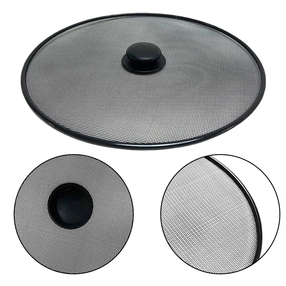 2Pcs Stainless Steel Splatter Guard for Frying Pan Universal Grease Splatter Screen Mesh Lid for Pots Skillets Woks Stove Top