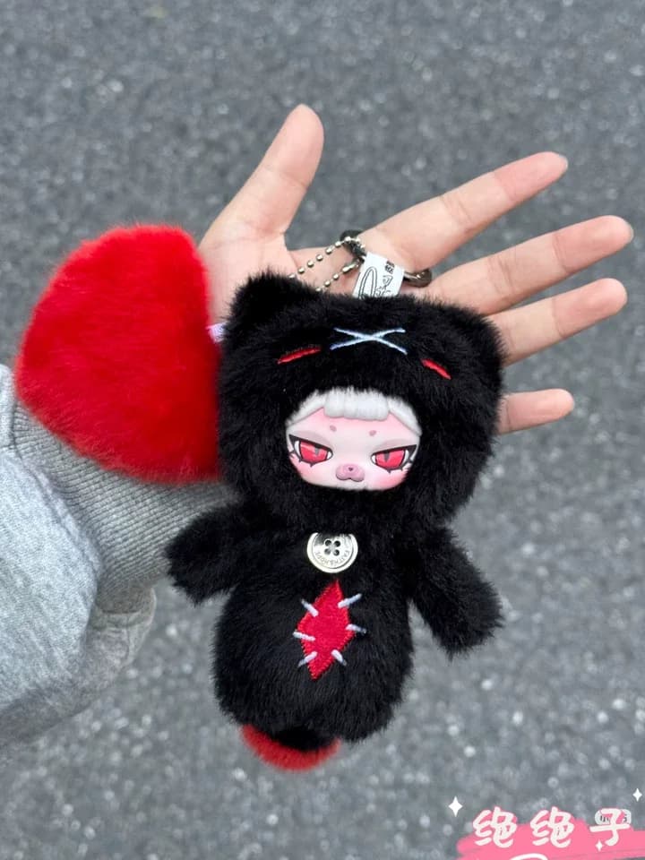 Piku Troubles Cat Week Blind Box Series cute Vinyl Face Plush Keychain Toys Bag Pendant girl Gifts
