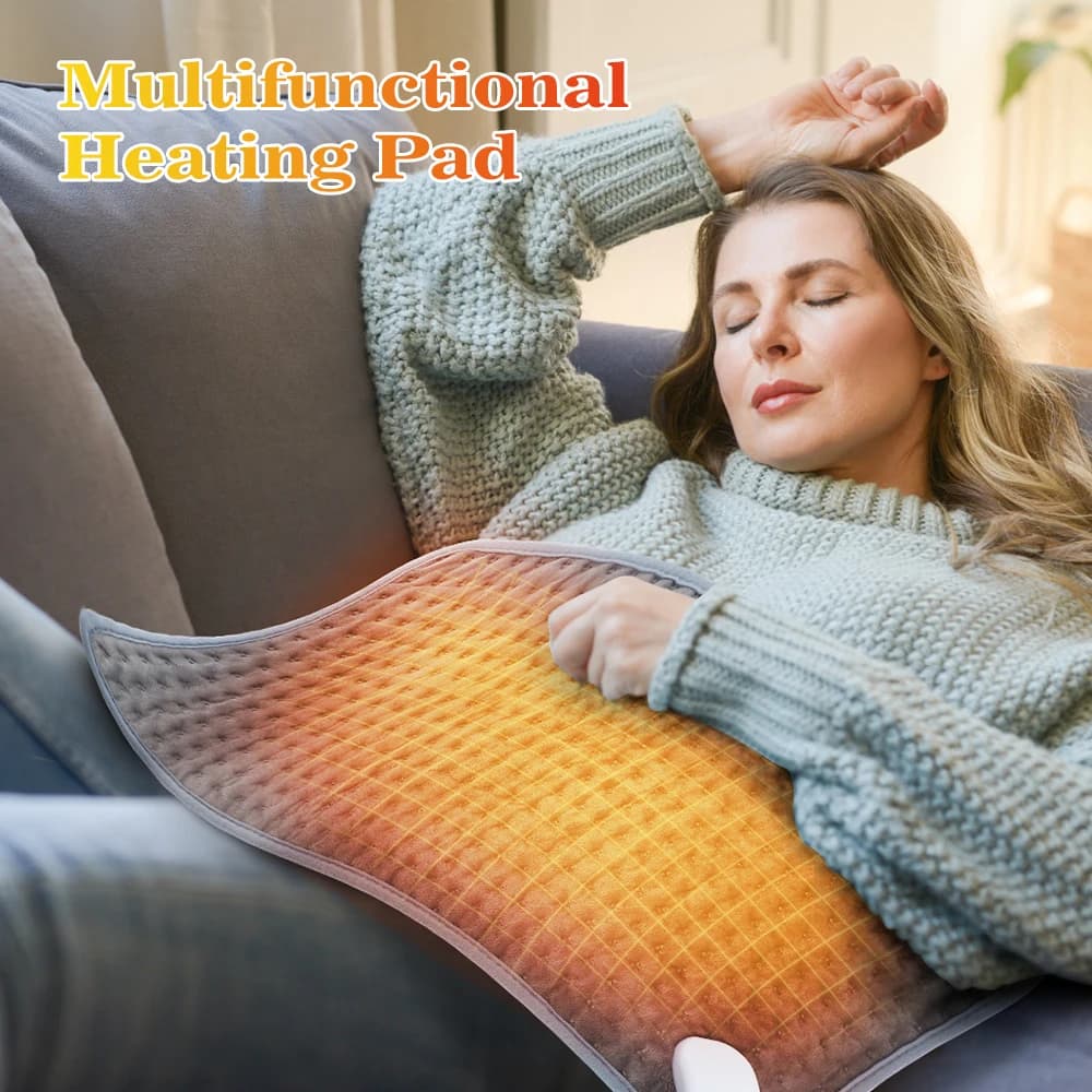 Tappetino riscaldante elettrico Spina UE/Regno Unito/USA Coperta riscaldante per fisioterapia per addome Vita Sollievo dal mal di schiena Scaldamani invernale