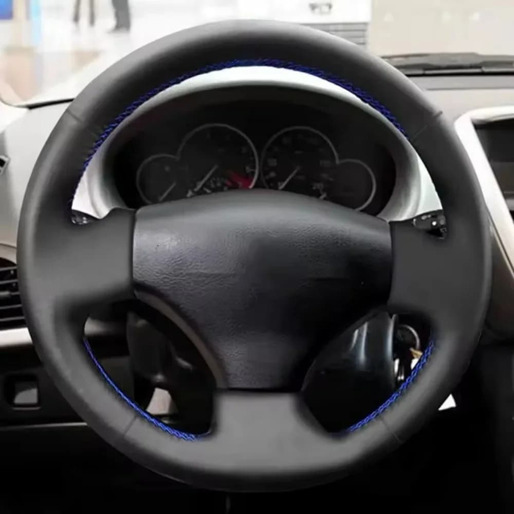 Car accessories for Peugeot 206 1998-2005 206 SW 2003-2005 Hand braces Car steering wheel Microfiber leather lining
