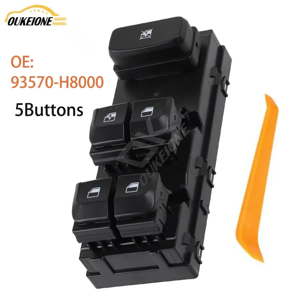 Per Kia Stonic RIO 2018 20219 2020 2021 2022 Anteriore Sinistro Elettrico Master Finestra di Potere Interruttore di Controllo 93570-H8000 Accessori Auto