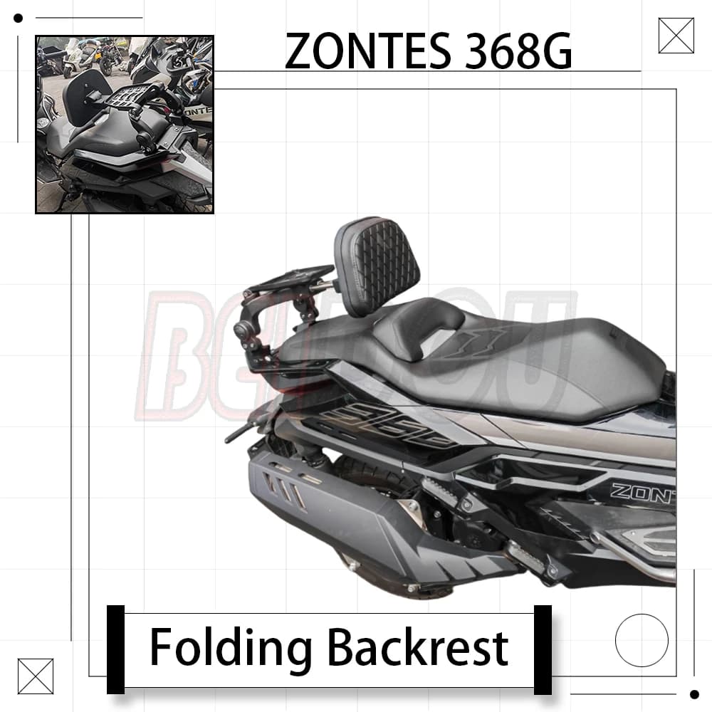 Per ZONTES ZT368-G 368G 368 G Moto Schienale Pieghevole Supporto Lombare Coda Rack Modificato Schienale Telescopico Cuscino Cuscino