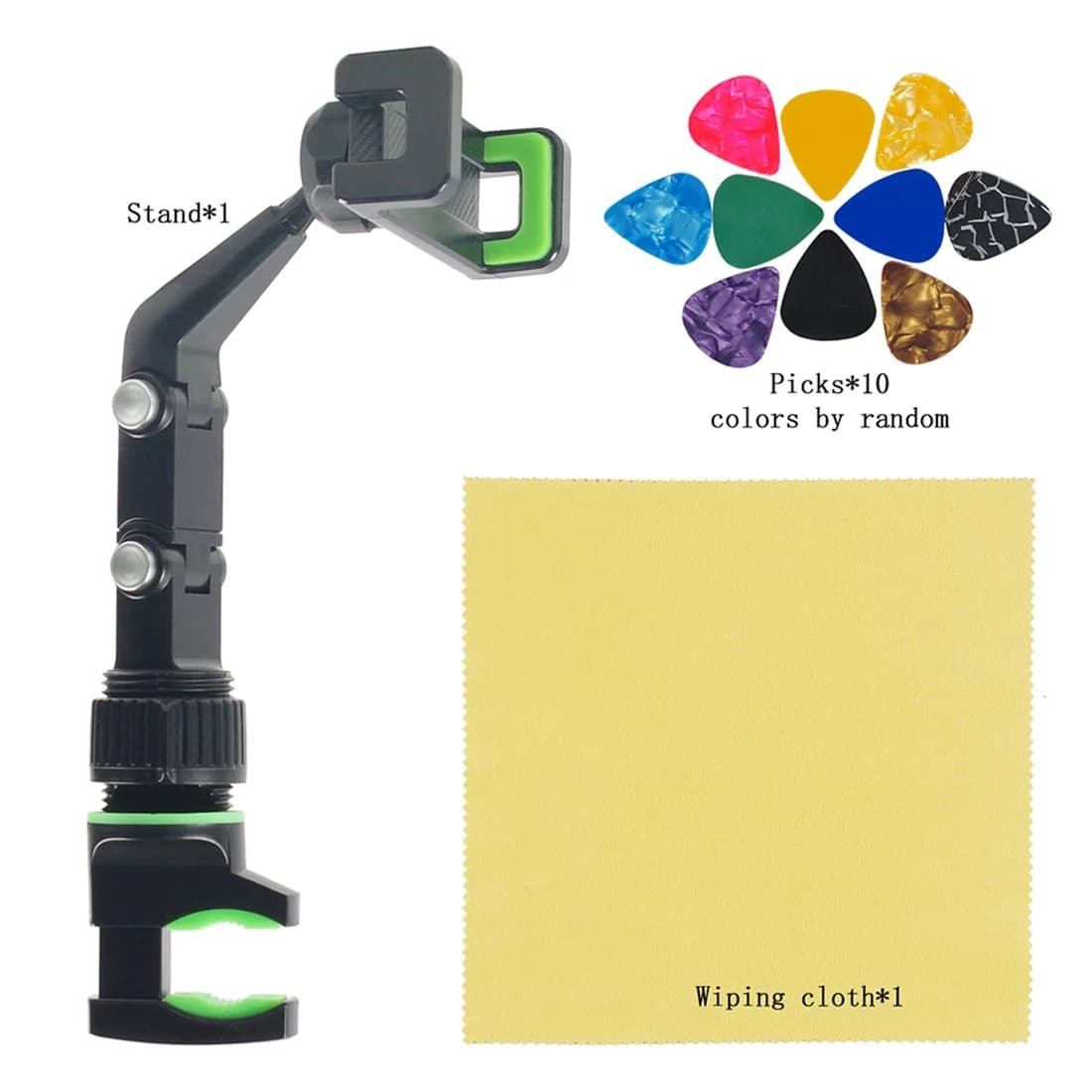 Supporto per telefono HOTB72A per supporto microfono, supporto per telefono per music stand - 360° ° Supporto per Telefono con Microfono Girevole