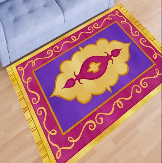 Tappeto Volante di Aladino, Tappeto Magico di Aladino, Tappeto Fantastico, Arredamento per Salone, Tappeto Moderno, Tappeto di Lusso, Tappeto per Soggiorno