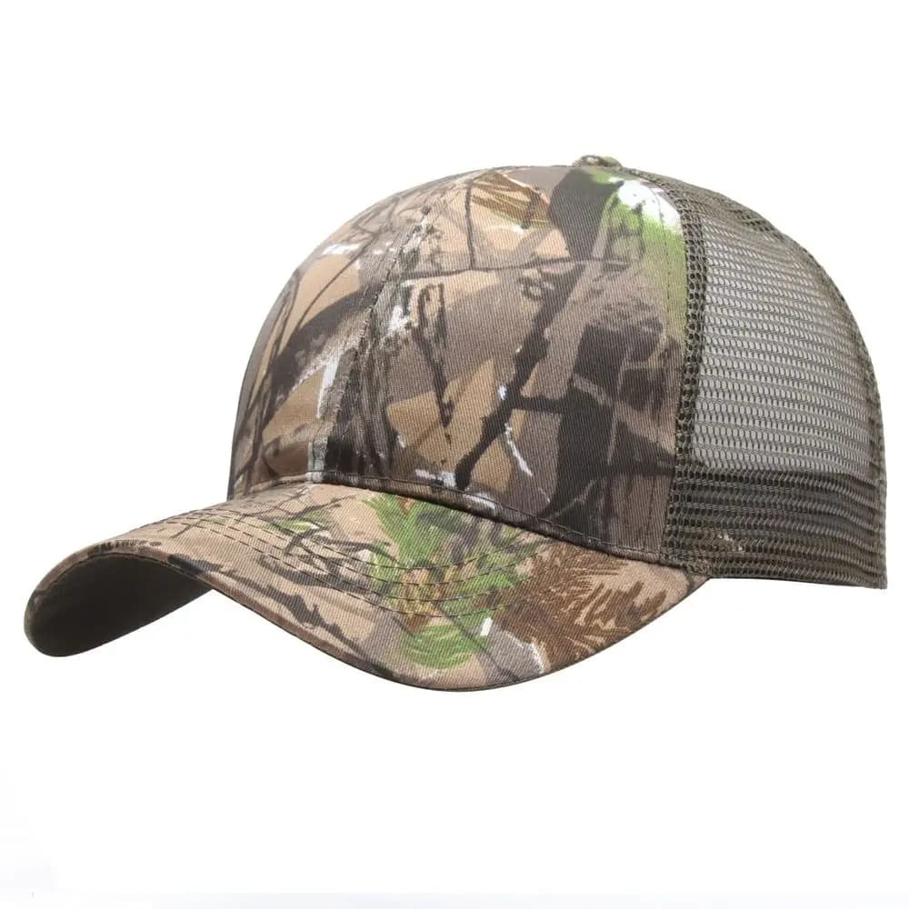 Cappello a Rete Regolabile Casual da Uomo, Traspirante e Anti-UV, Stile Trucker