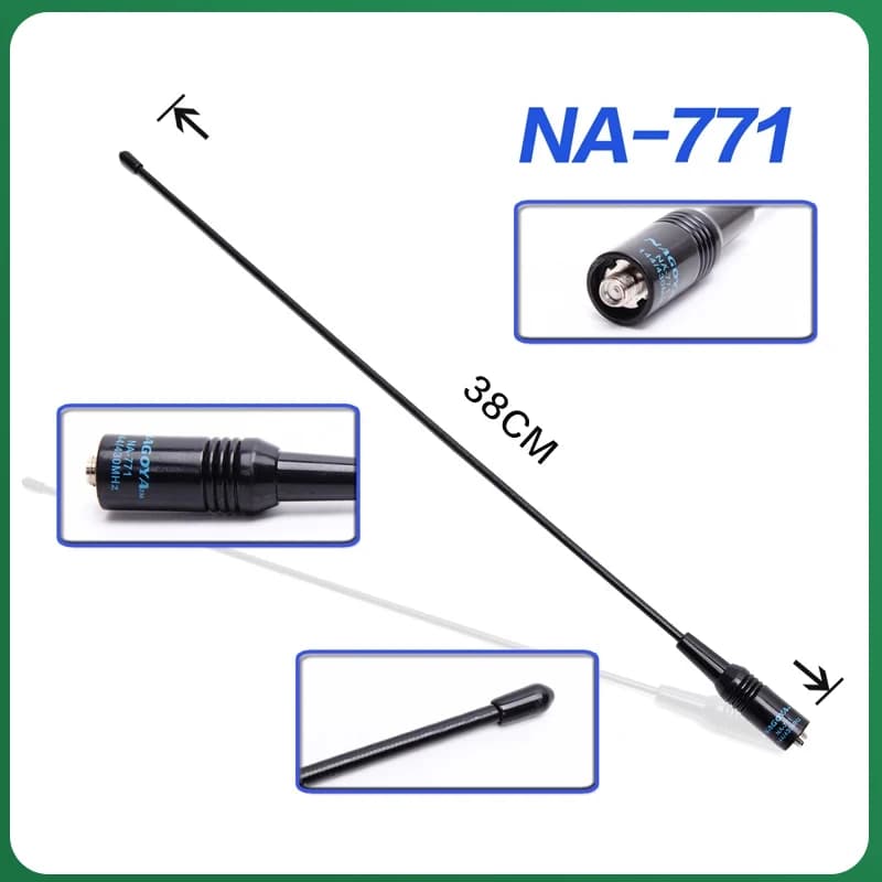 Antenna Walkie Talkie UV-K5 NA-771 SMA-F UHF VHF 136~174 Mhz 400~470 Mhz Bidirezionale Raido Talki Walki Per BAOFENG UV-5R