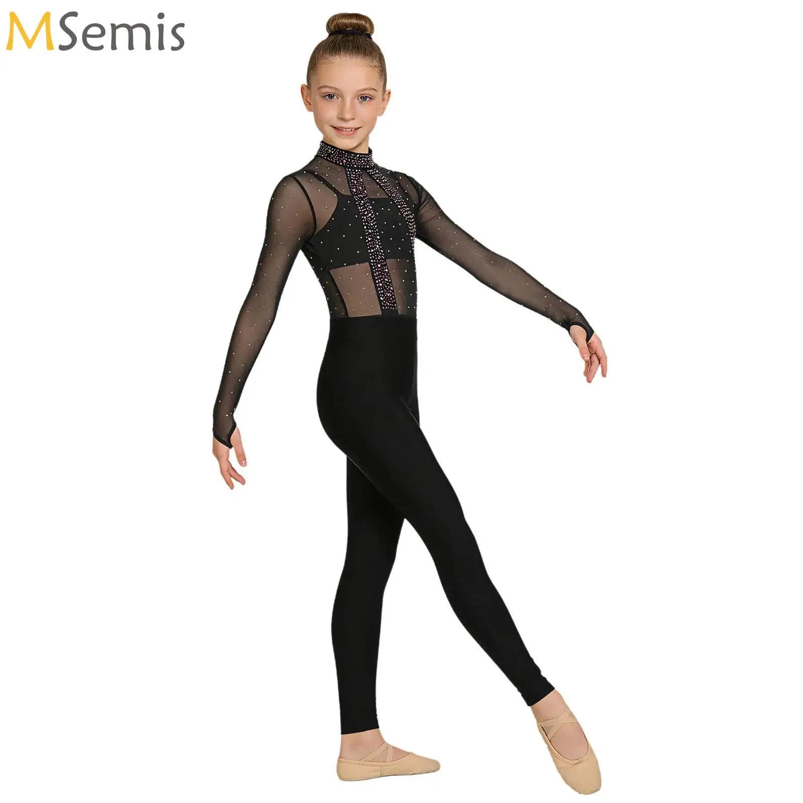 Body senza maniche per danza classica per bambina, body senza maniche con leggings, pattinaggio, performance sul palco, abbigliamento da ballo, allenamento sportivo