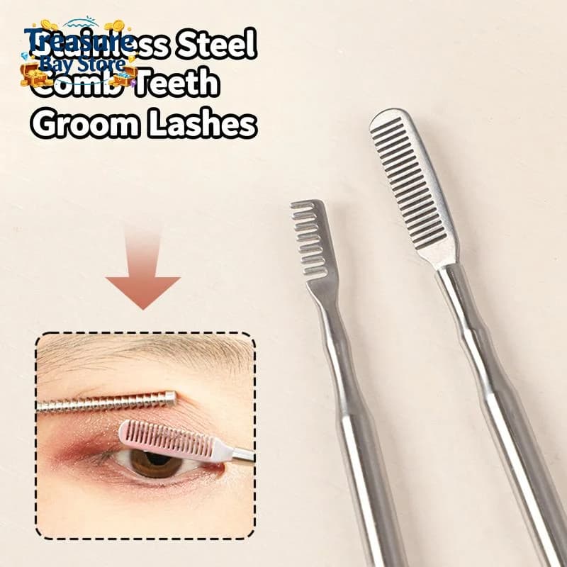 Stainless Steel Eyelash Clean Up Rod Lash Separator Curler Lash Lifting Perm Extension Tools