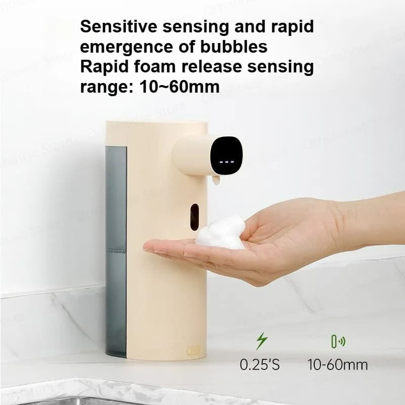 Dispenser di sapone in schiuma con rilevamento intelligente Generatore di schiuma per dispenser di sapone elettrico senza contatto automatico disinfettante per le mani da 300 ml