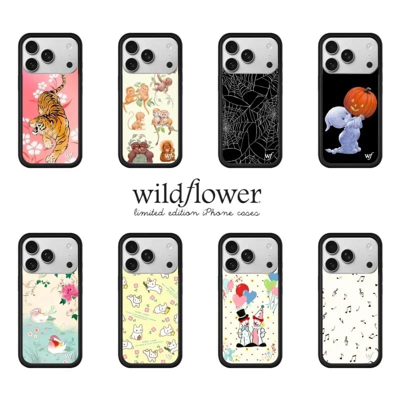 Wildflower ins Halloween Tiger Phone Case for iPhone 13 14 15 12 11 16 17 Pro Max Plus Musical Note Wildflower Shockproof Cover