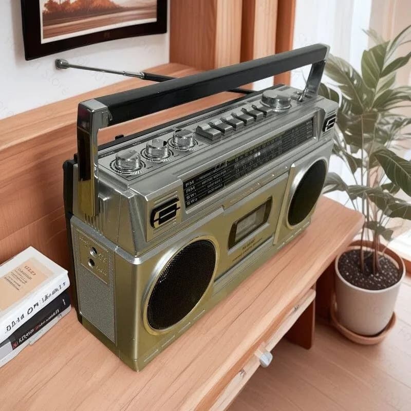 Altoparlante Bluetooth Portatile Multifunzione 4 in 1 con Scheda TF, USB e Radio FM