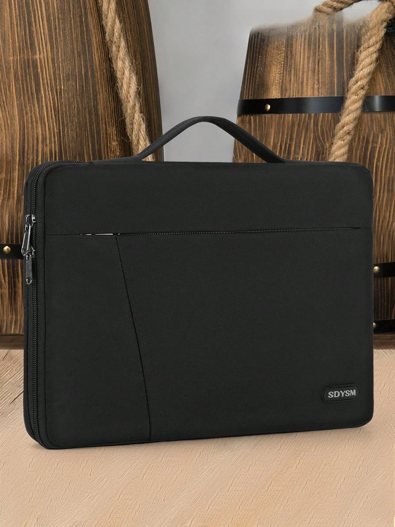 Custodia per laptop da 14/15,6 pollici con maniglia portatile, 360 ° Borsa per laptop in nylon impermeabile, adatta per 13.3-14/15-15.