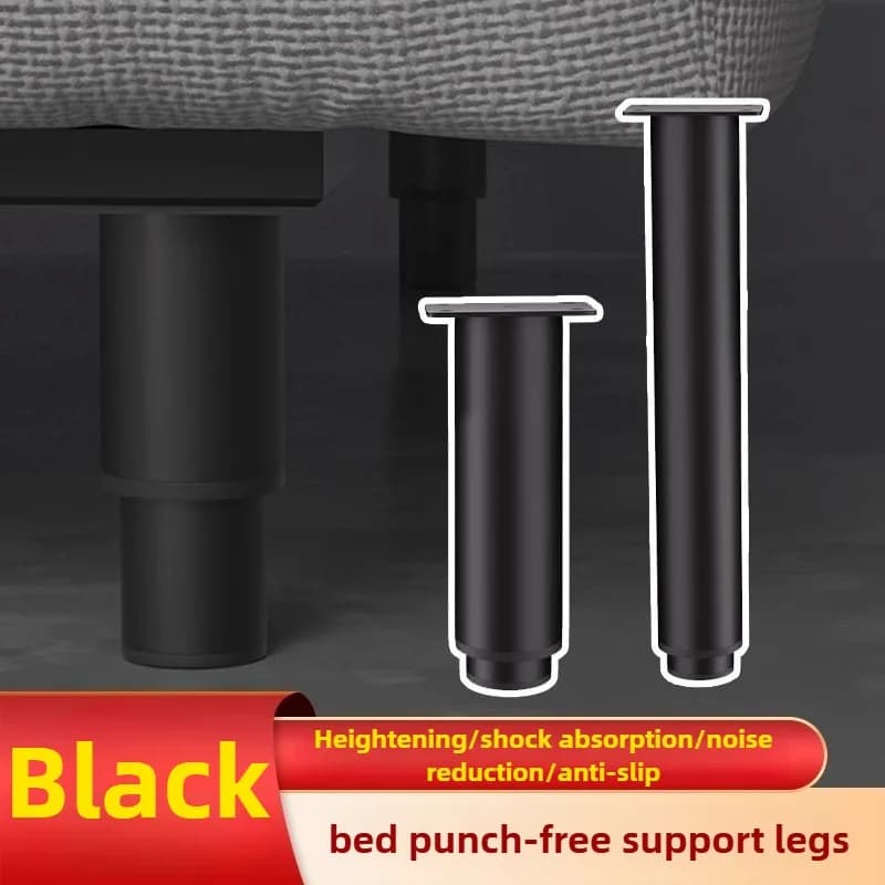 1 PZ Rinforzo del piede di supporto del trave del letto regolabile Gambe per mobili in acciaio laminato a freddo Gambe del divano Staffa di carico inferiore inferiore