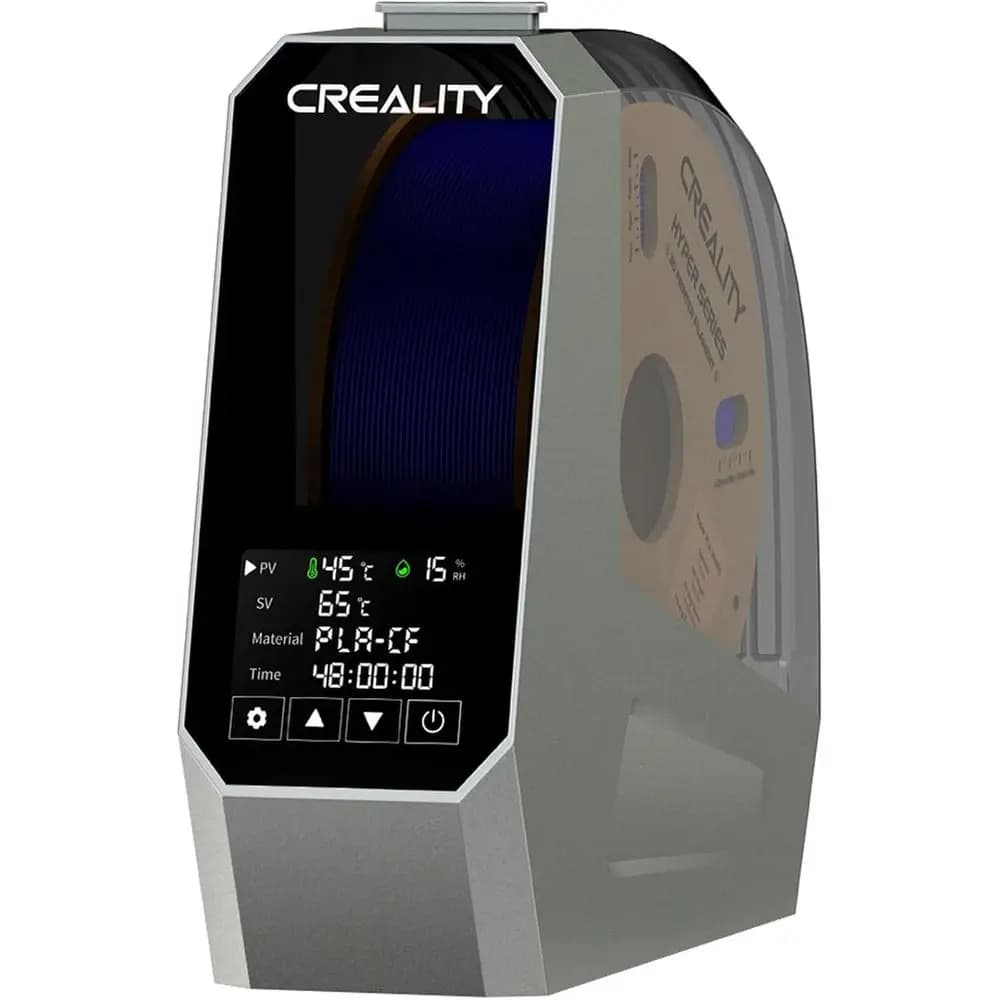 360 ° Essiccatore a doppio riscaldamento per filamenti con touchscreen, supporto bobina per stampanti 3D per PLA, PETG, ABS, TPU, Nylon da 1,75/2,85 mm