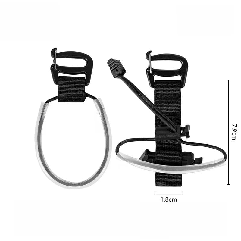 PP Webbing Trekking Pole Straps for Backpack with Elastic Cord Quick Adjust Buckle 7.9x1.8cm for For hiking Lightweight Gear