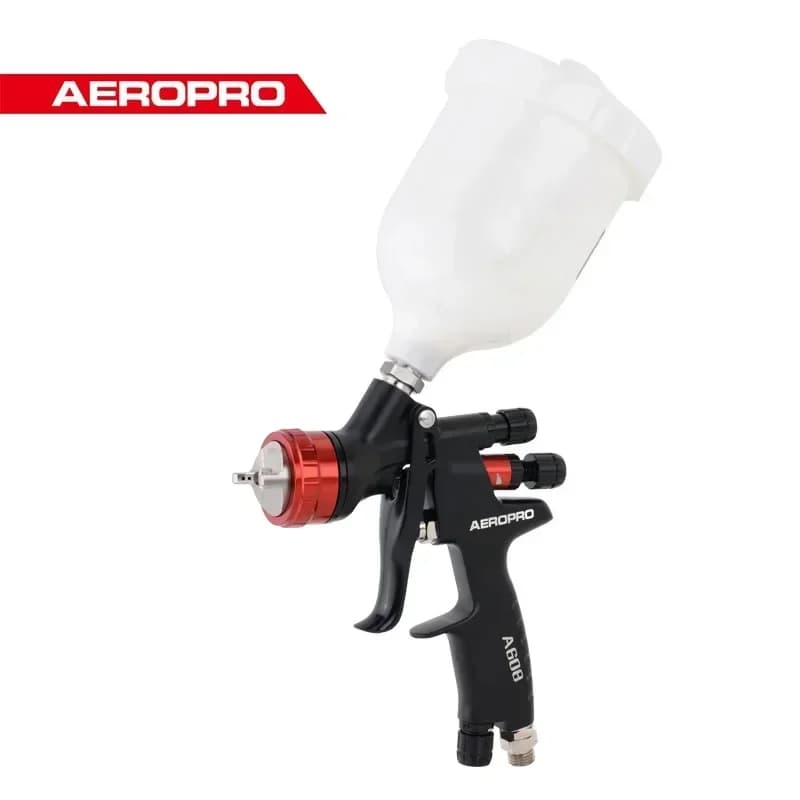 AEROPRO A608 1.3mm Air Spray Gun Car Painting Gun Oil Paint Gun Airbrush With Air Regulator For Automobile Finish Painting