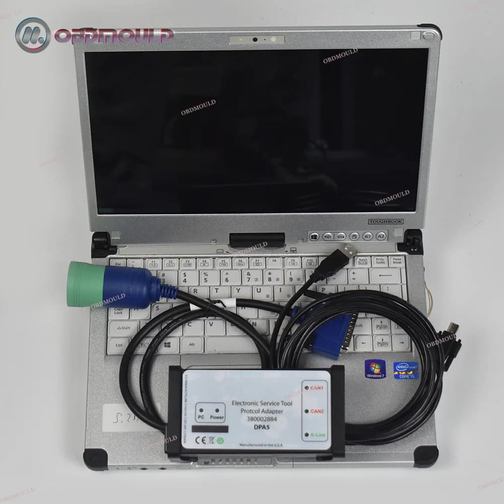 DPA5 EST 380002884 per la sostituzione dei macchinari Kit diagnostico DPA5 Strumento diagnostico per servizio elettronico motore diesel + laptop CFC2