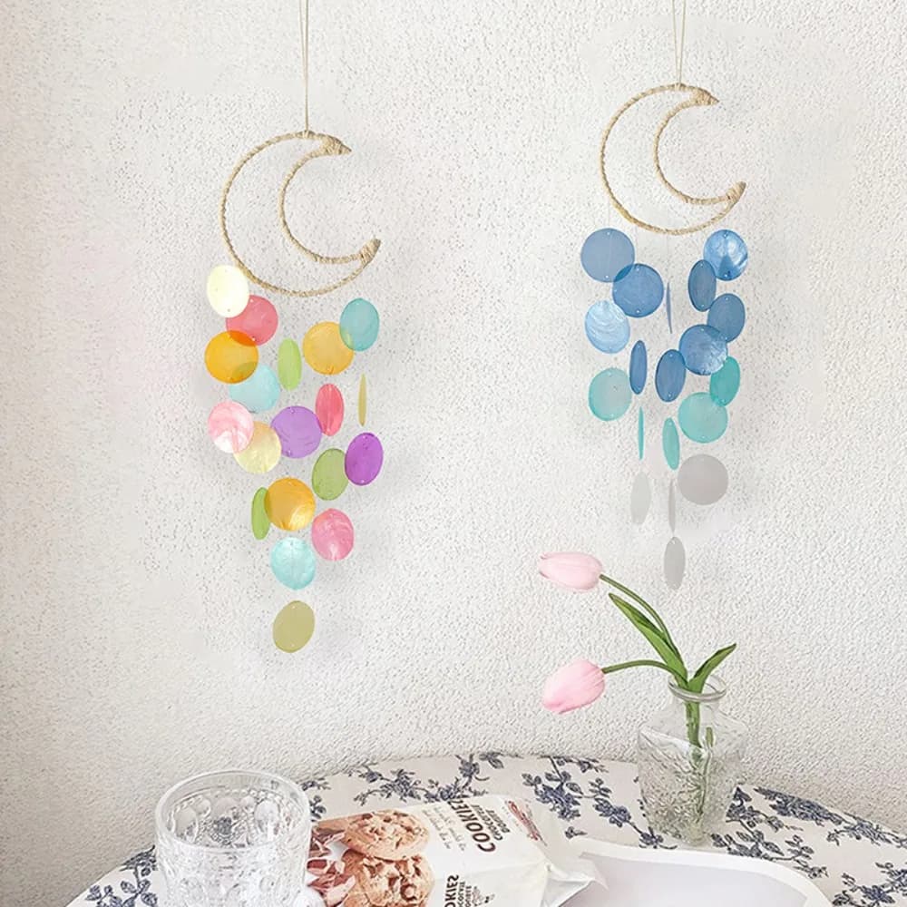 INS Kids Home Decor Natural Shell Dream Wind Chimes Bohemian Dream Catchers Kids Room Nursery Decoration Special New Year Gifts