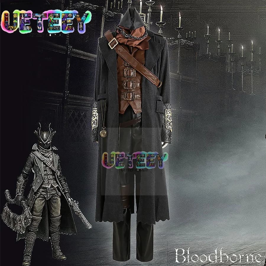 UETEEY Cos Bloodborne Gehrman Cosplay Costume Halloween Anime Costume Custom Size