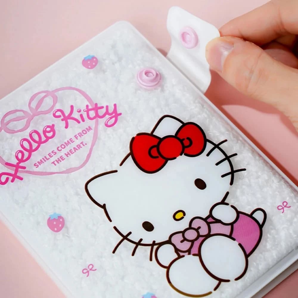 Autentico Planner Sanrio con Chiusura a Scatto, Hello Kitty 64K, Diario in Peluche, Quaderni per Studenti, Articoli di Cancelleria, Regali