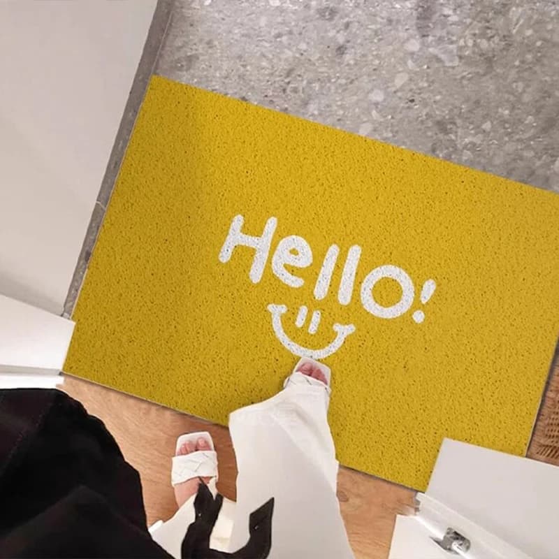 Smile Welcome Carpet Entrance Doormat Area Rug Dirt Trapping Non-slip Entry Door Mat Foyer Rugs Felpudo Puerta Entrada Fussmatte