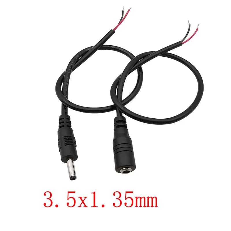 DC 3.5mm x 1.35mm Spina Maschio Femmina Martinetti Cavo di Alimentazione DC Cavo di Alimentazione DC Pigtail per CCTV Telecamera HA CONDOTTO LA Luce di Striscia