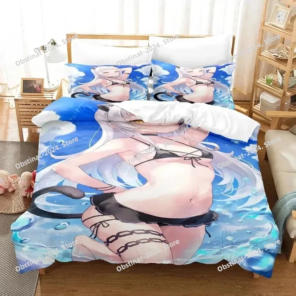 Set biancheria da letto con stampa 3D Anime Murasaki Shion Copripiumino stampato Federa Set singolo doppio stile Queen King Size