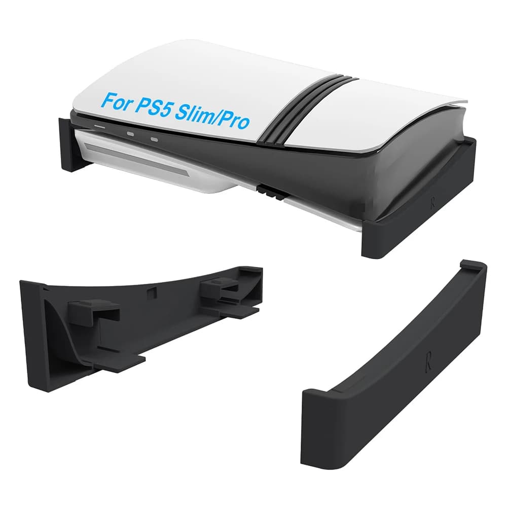 Supporto orizzontale da 2 pezzi per supporto base di raffreddamento PS5 Slim/Pro per accessori da gioco per supporto dock per console digitale e disco sottile PS5