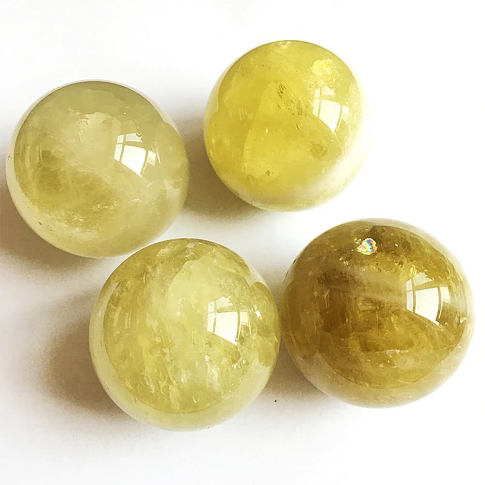 Sfera di cristallo con sfera di citrino naturale, ornamenti con sfera di feldspato, ornamenti per lucidatura in pietra allungata blu, regalo 40 mm-70 mm