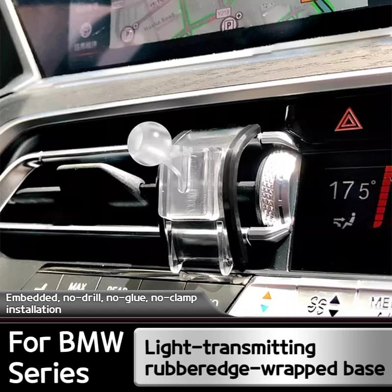 Supporto per telefono cellulare con base a sfera per bocchette dell'aria e navigatore per BMW Serie 3 4 5 7, X3 X4 X5 X6 X7 F44 G20 G26 G70 G60 G30 G05 G06 G07 G45