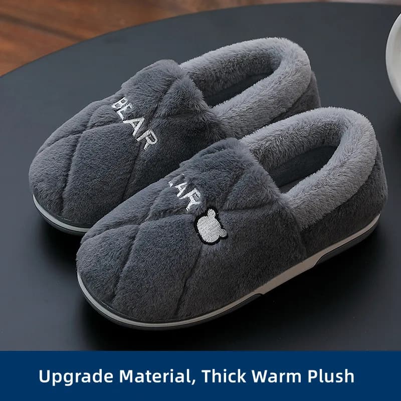 Big Size 48 49 Pantofole da casa da uomo Donna Inverno Caldo Peluche Scivoli Coppie Appartamenti morbidi Camera da letto antiscivolo Scarpe soffici Scivoli pelosi