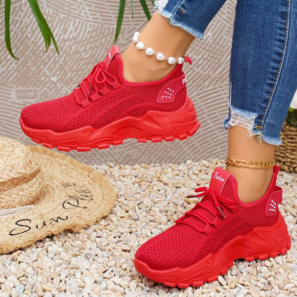 Women's Shoes, Women's Sports Shoes 2025 Women's Shoes Breathable Dad Shoes Single Mesh Casual and Versatile Women's Sports Shoe