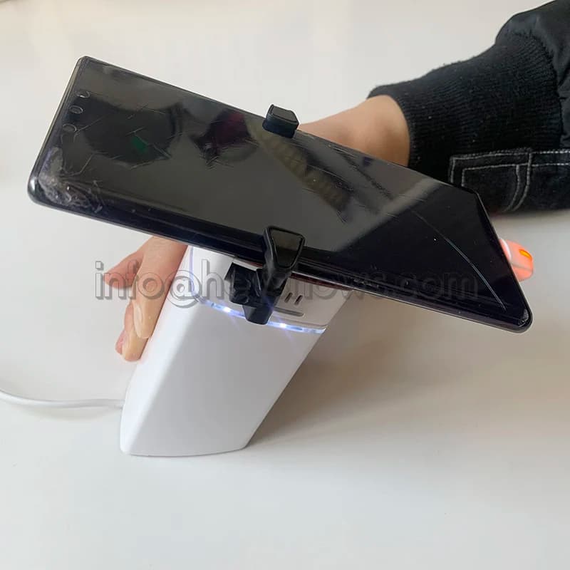 Supporto Antifurto di Alta Qualità per Telefoni Cellulari con Allarme Universale per Tutti i Marchi con Morsetto
