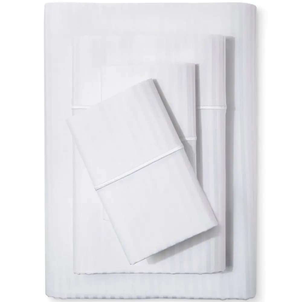 Set di Lenzuola Damascate Queen Size amp Stitch 500 TC, 100% Cotone Morbido e Traspirante, 4 Pezzi con Tasche Profonde 18 Pollici, Tessuto Satinato