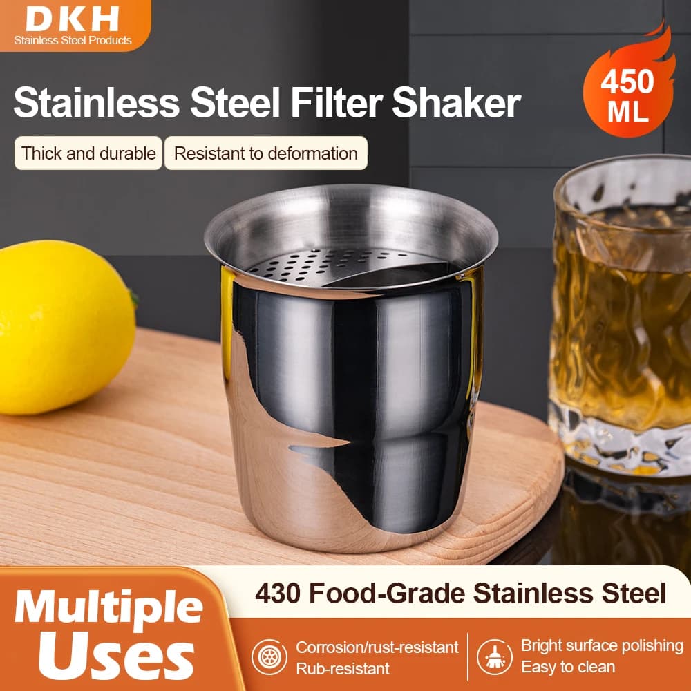 MTM 450ml Agitatore professionale con filtro in acciaio inossidabile Versare sopra il filtro Strumenti da bar e accessori per cocktail