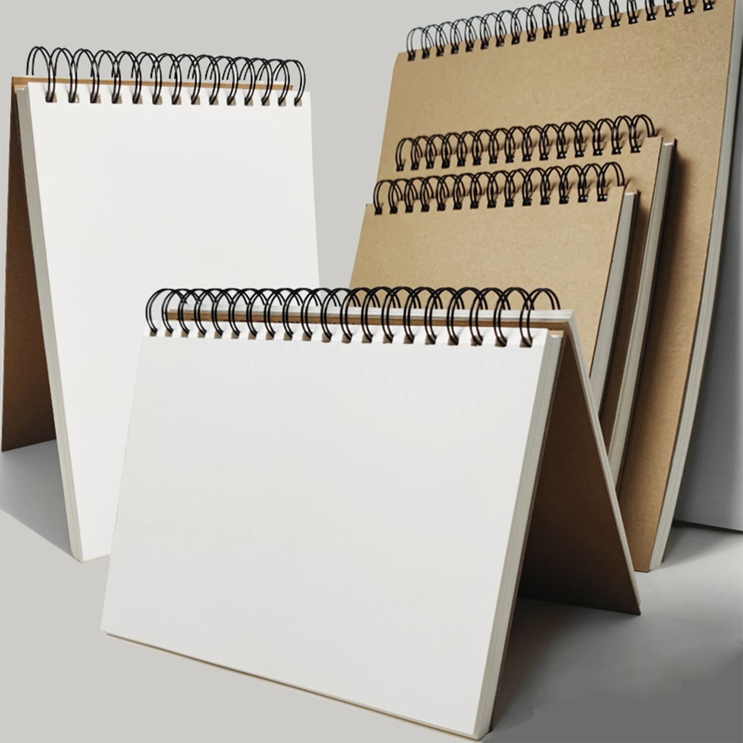 Professional sketchbook Thick paper Spiral notebook Art school supplies Pencil drawing notepad stationery cute gel pens pencil