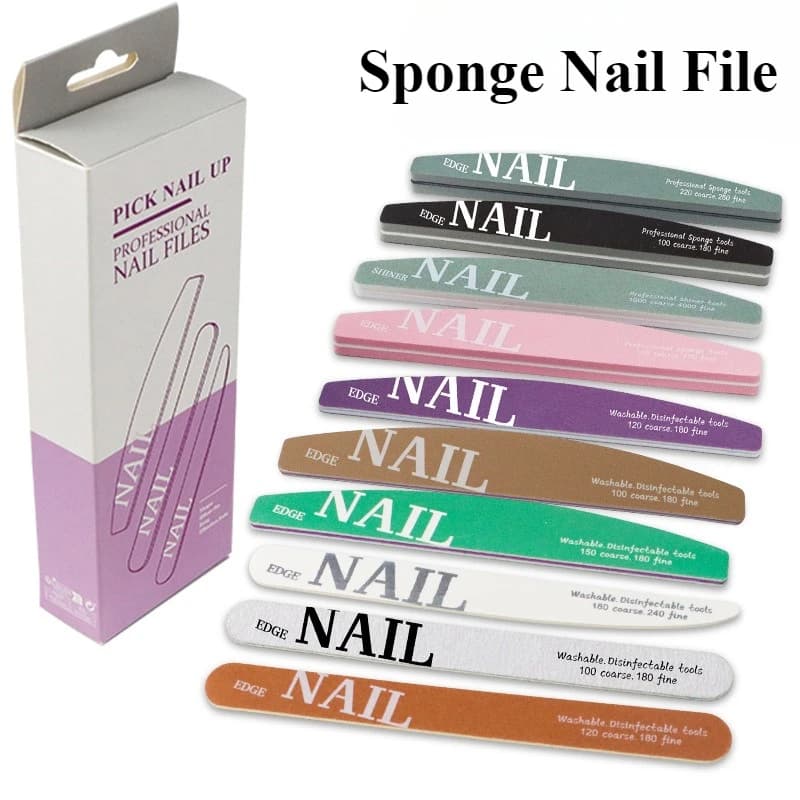 Blocchi di lima per unghie a doppia faccia Spugna colorata Smalto per unghie Lucidatura Levigatura Buffer Strisce Lucidatura Strumenti per manicure per pedicure