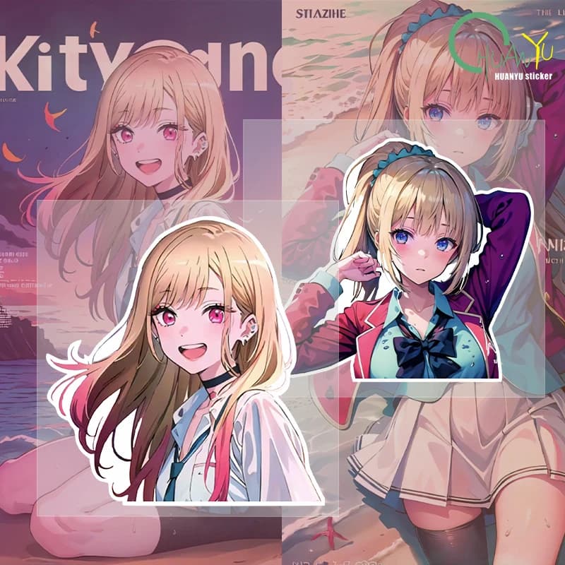 JDM Anime Youth Beautiful Girl Car Sticker decalcomanie moto Body Car Window adesivi in materiale PVC riflettente impermeabile