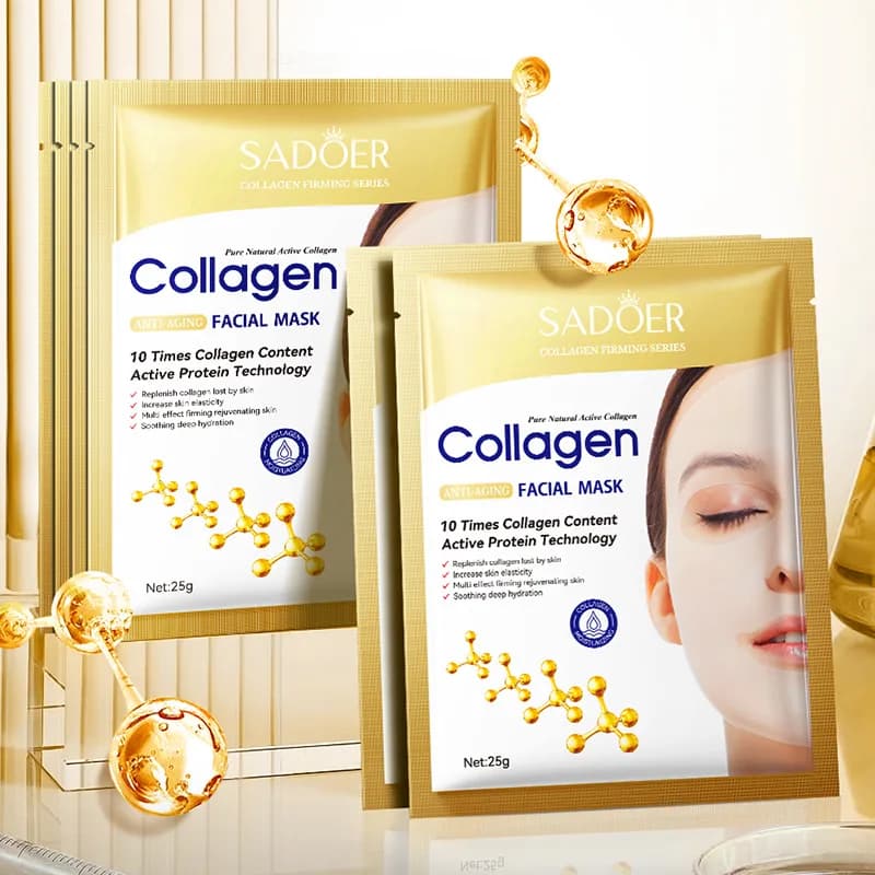 1PCS Collagen Anti Rugs Face Mask Anti Aging Dissolvency Thin Lines Stop skin Hydrating Retardant Skin Care Korean cosmetics